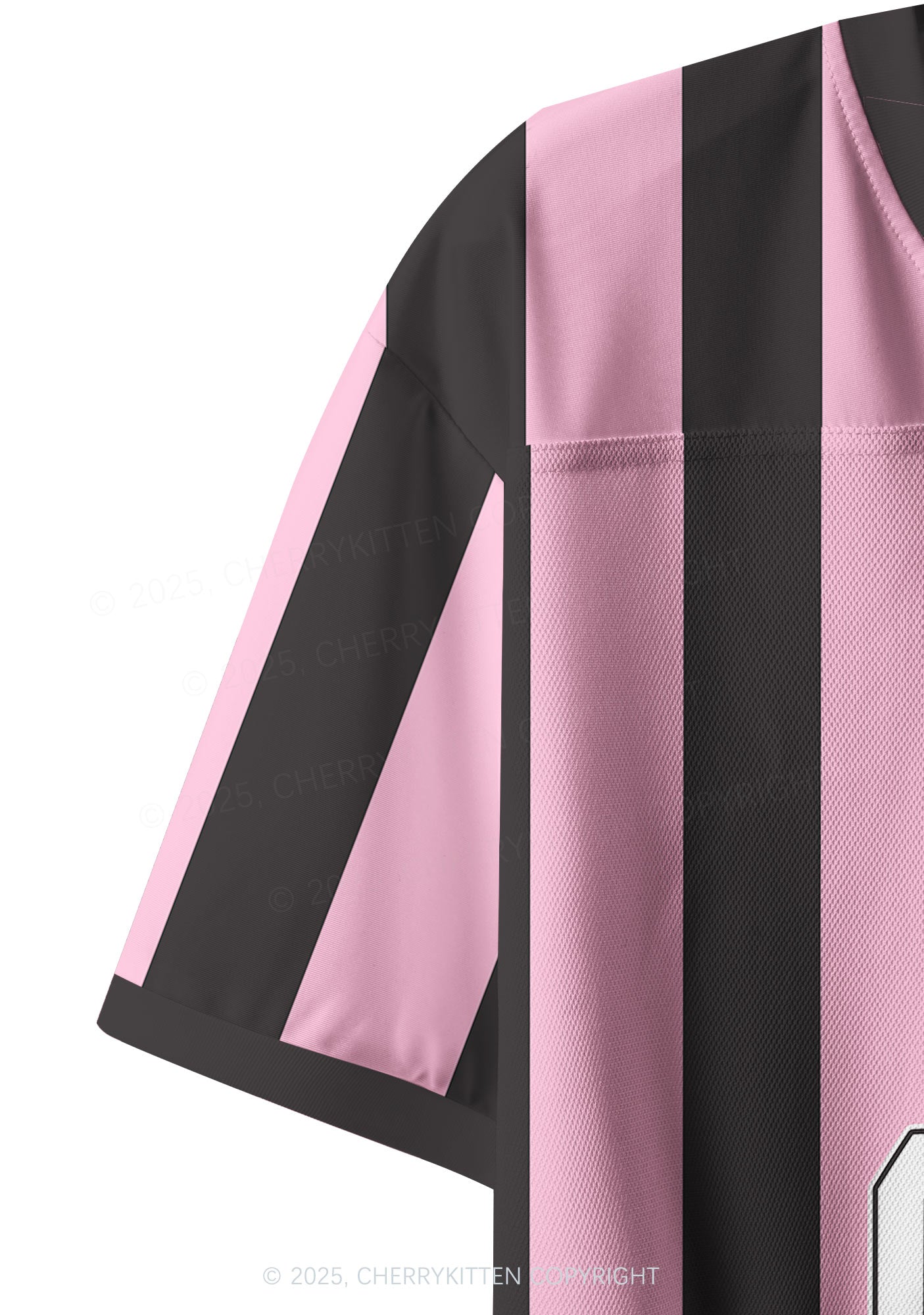 Custom Team Stripe Y2K Crop Sport Jersey Shirts Cherrykitten