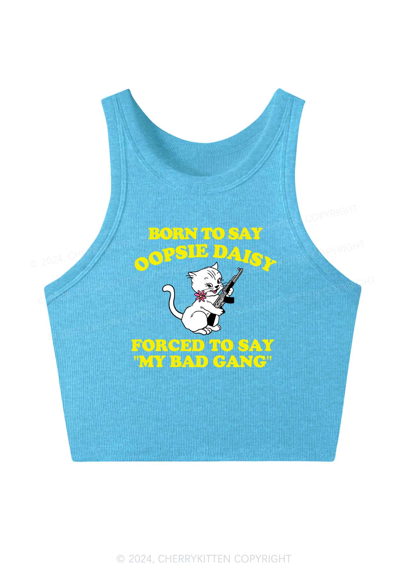 My Bad Gang Y2K Crop Tank Top Cherrykitten