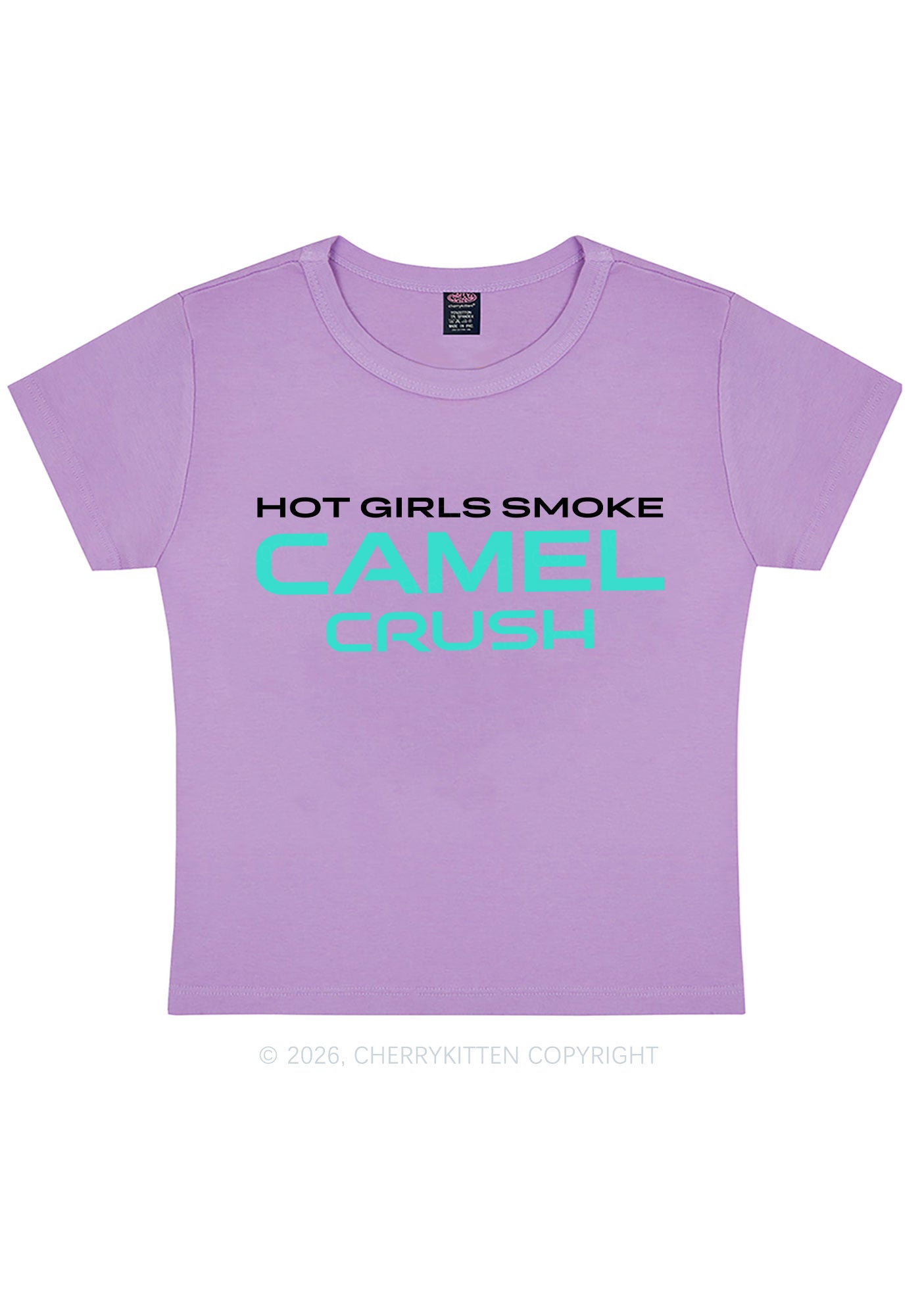Hot Girls Smoke Mint Y2K Baby Tee Cherrykitten