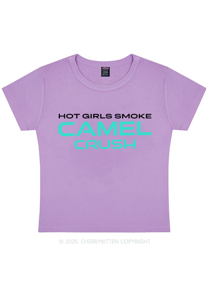 Hot Girls Smoke Mint Y2K Baby Tee Cherrykitten