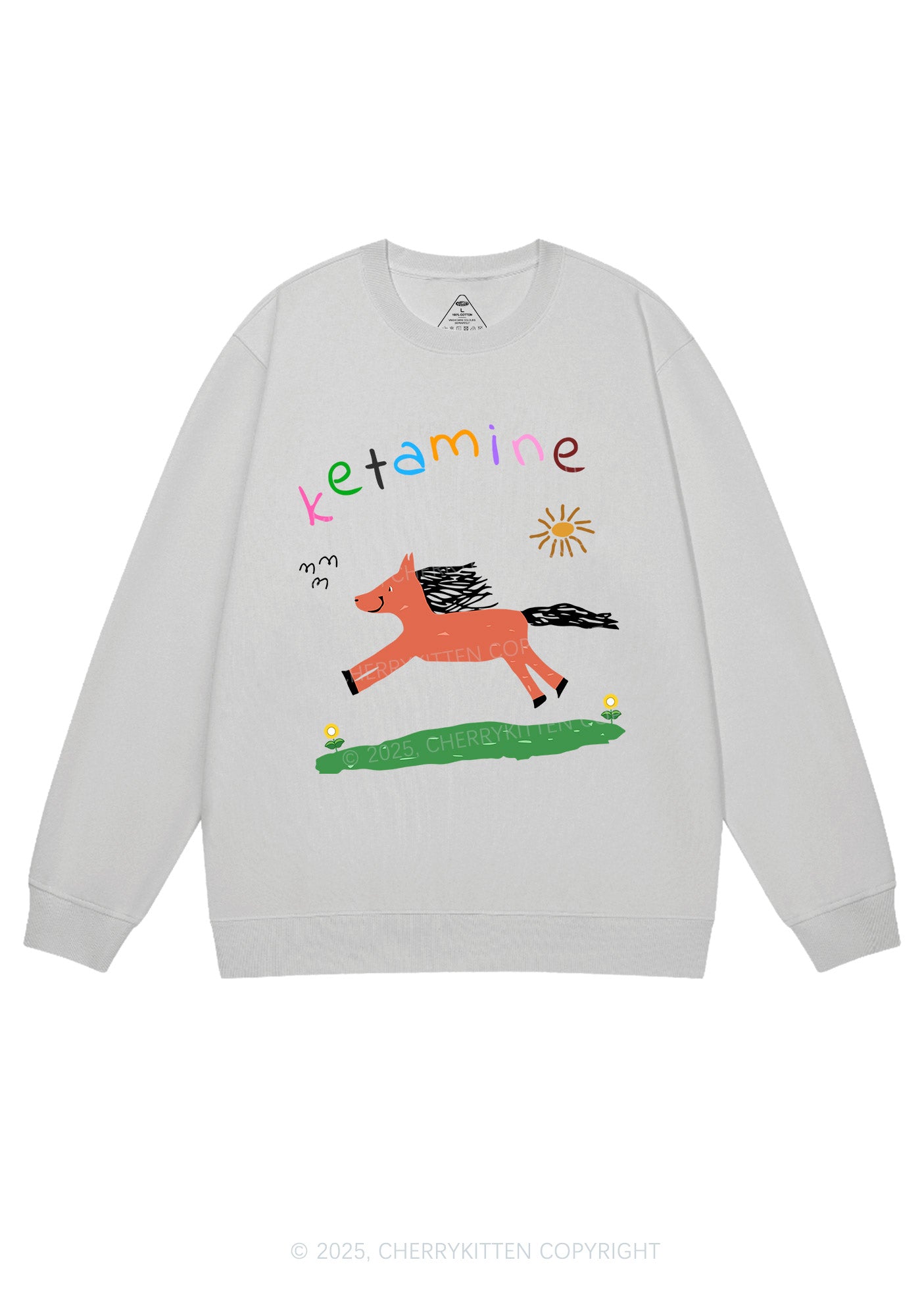 Orange Pony Y2K Sweatshirt