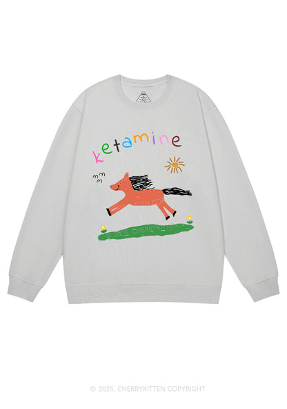 Orange Pony Y2K Sweatshirt