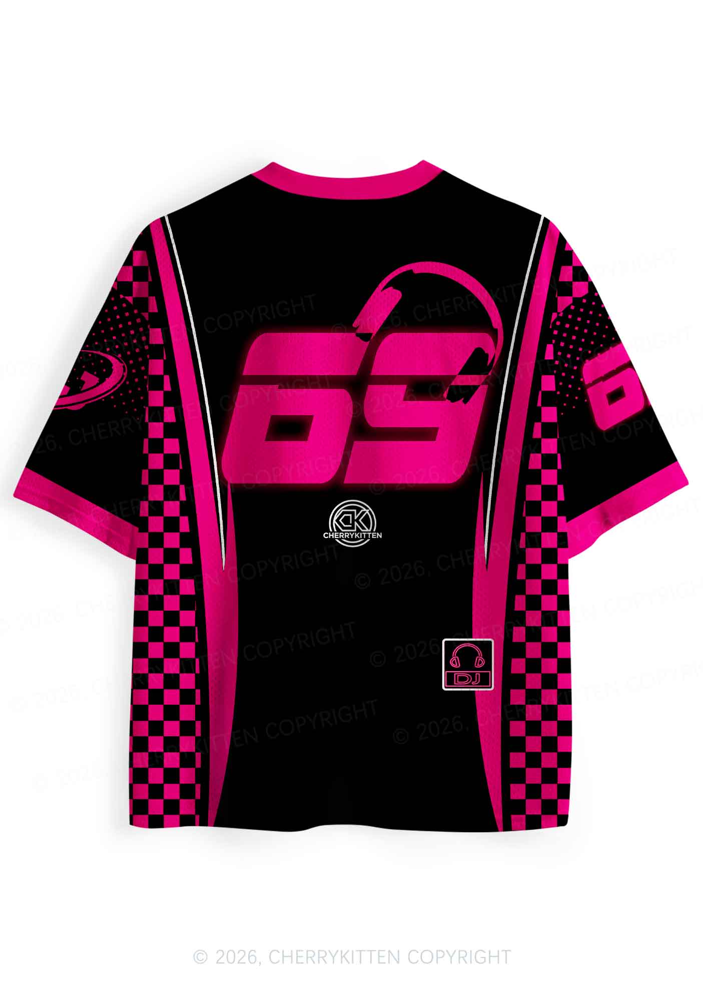 But Daddy He Is A DJ Y2K Sport Jersey Shirts Cherrykitten