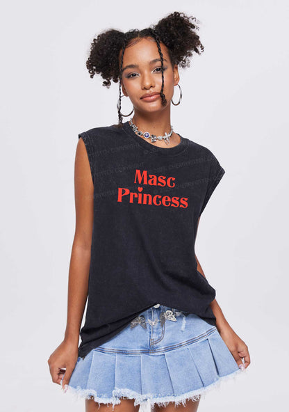 Masc Princess Pride Y2K Washed Muscle Tank Cherrykitten