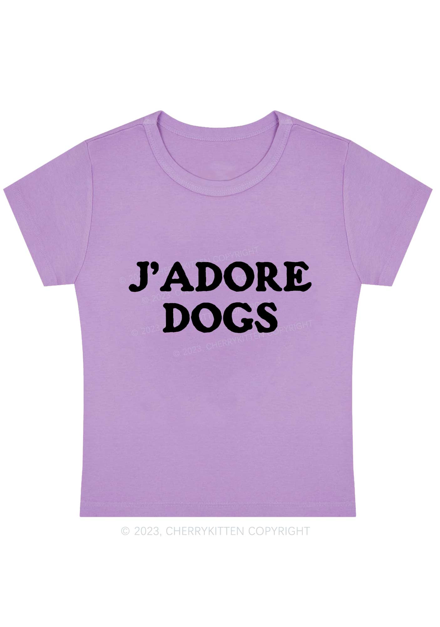 J'adore Dogs Y2K Baby Tee Cherrykitten