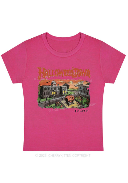 Halloween Town EST 1998 Halloween Baby Tee Cherrykitten