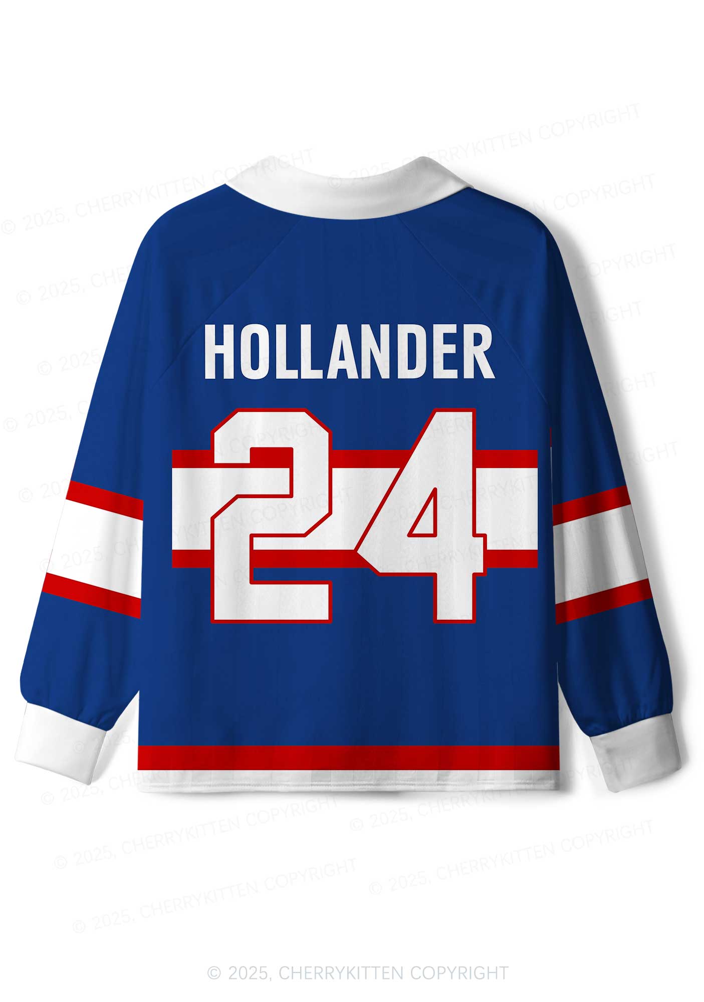 Retro Blue Kissing HR Y2K Long Sleeve Sport Jersey Shirts Cherrykitten