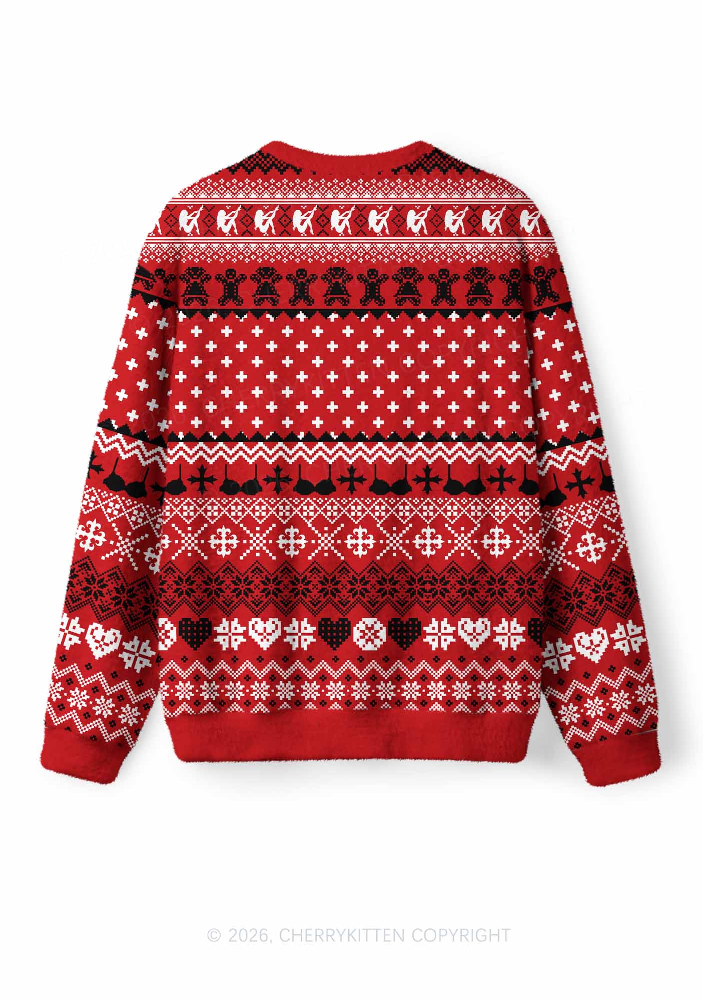 Sorry For Having Correct Opinions Y2K Christmas Knit Sweatshirt Cherrykitten