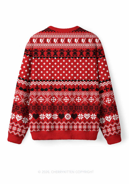 Sorry For Having Correct Opinions Y2K Christmas Knit Sweatshirt Cherrykitten