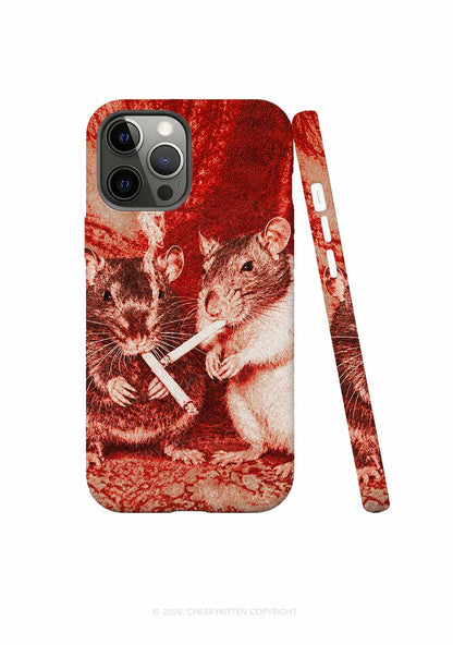 Halloween Blood Smoking Ratz Y2K Phone Case Cherrykitten