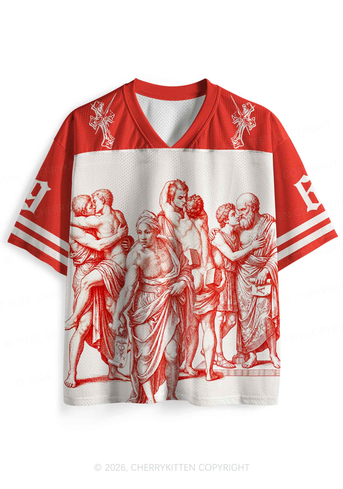 Ancient Greek Lovers Pride Y2K Sport Jersey Shirts Cherrykitten