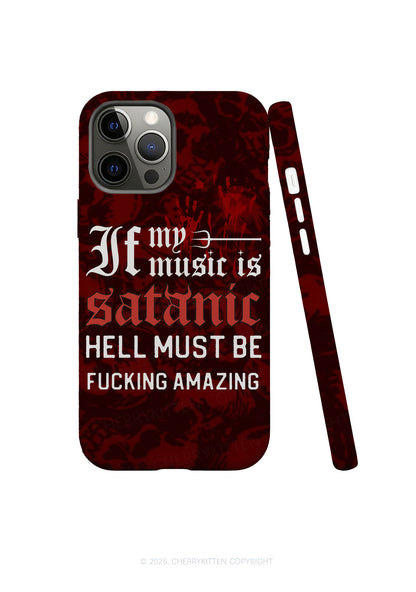 Halloween My Music Is Satanic Y2K Phone Case Cherrykitten