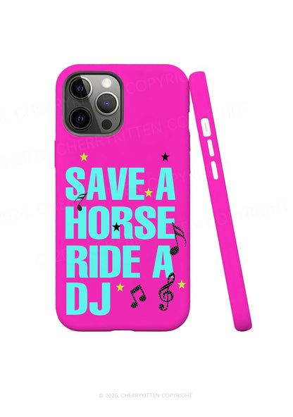 Pink Save Horse Ride DJ Y2K Phone Case Cherrykitten