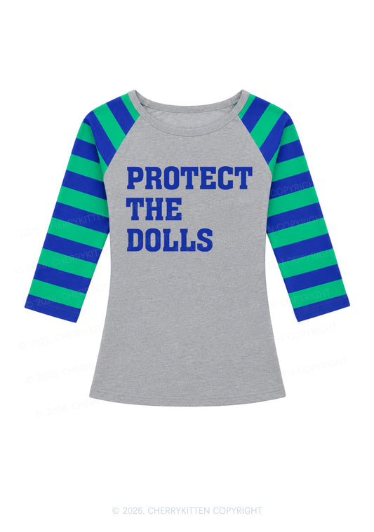 Protect The Dolls Pride Y2K Raglan Sleeve Top Cherrykitten