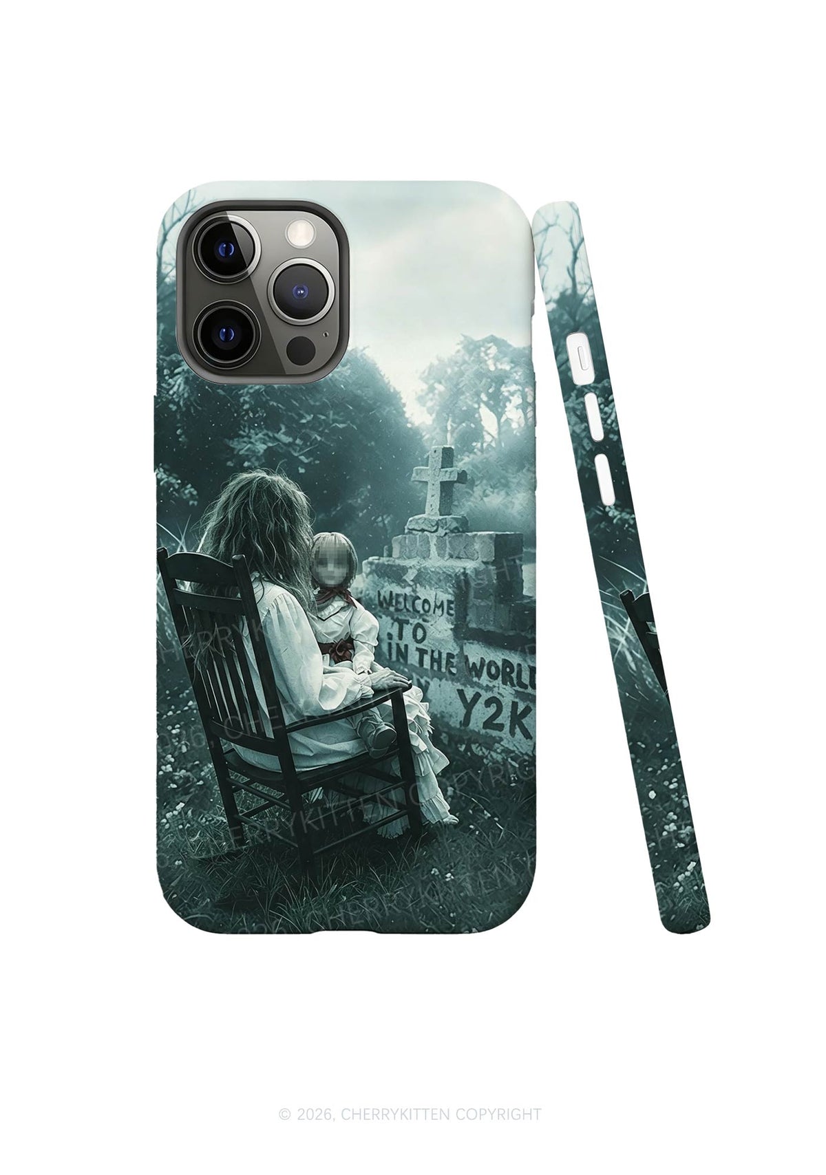 Halloween Graveyard Doll Y2K Phone Case Cherrykitten
