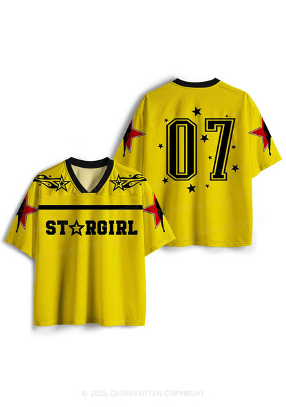 Custom Stargirl Y2K Mesh Jersey Shirts Cherrykitten