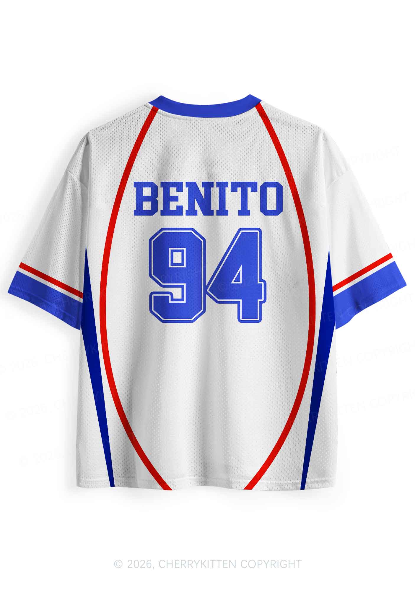 White Football Bunny Y2K Sport Jersey Shirts Cherrykitten