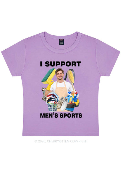 I Support Mens Sports Y2K Baby Tee Cherrykitten