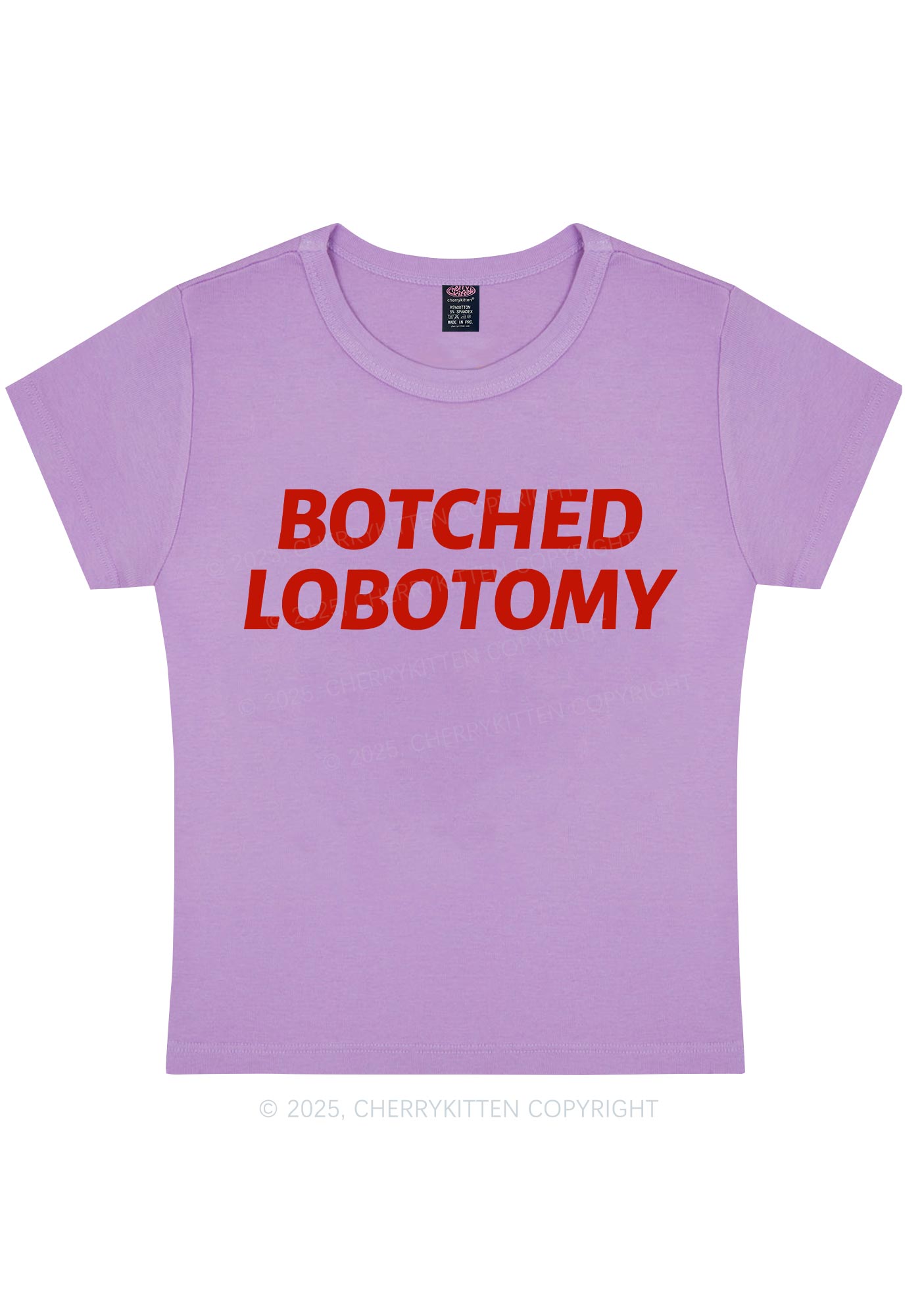 Botched Lobotomy Y2K Baby Tee Cherrykitten