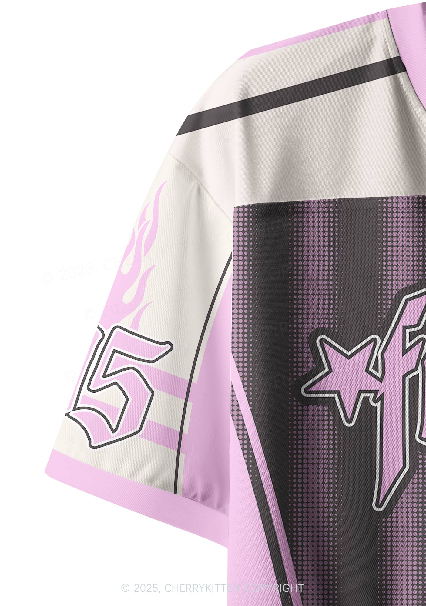 Custom Brown Faggot Stars Pride Y2K Crop Sport Jersey Shirts Cherrykitten