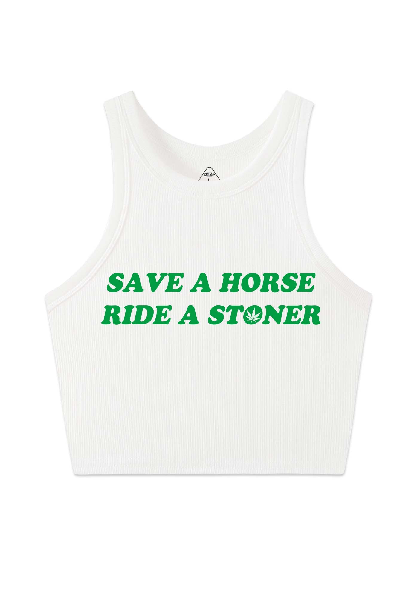 Save Horse Ride Stoner Y2K Crop Tank Top Cherrykitten