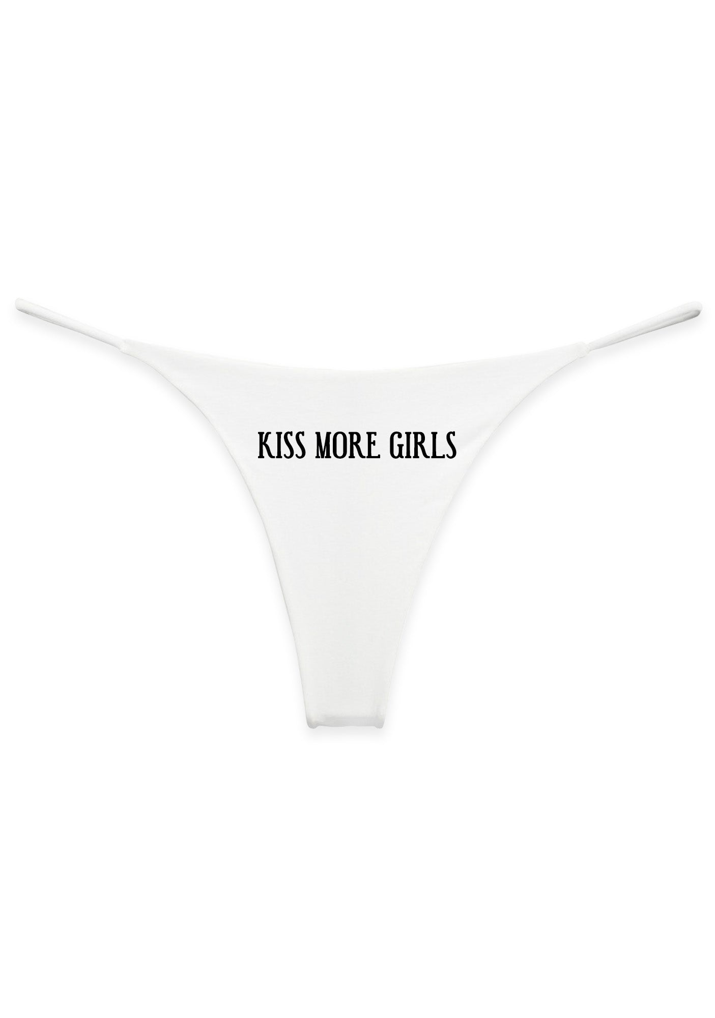 Kiss More Girls Pride Y2K Bikini String Thong Cherrykitten