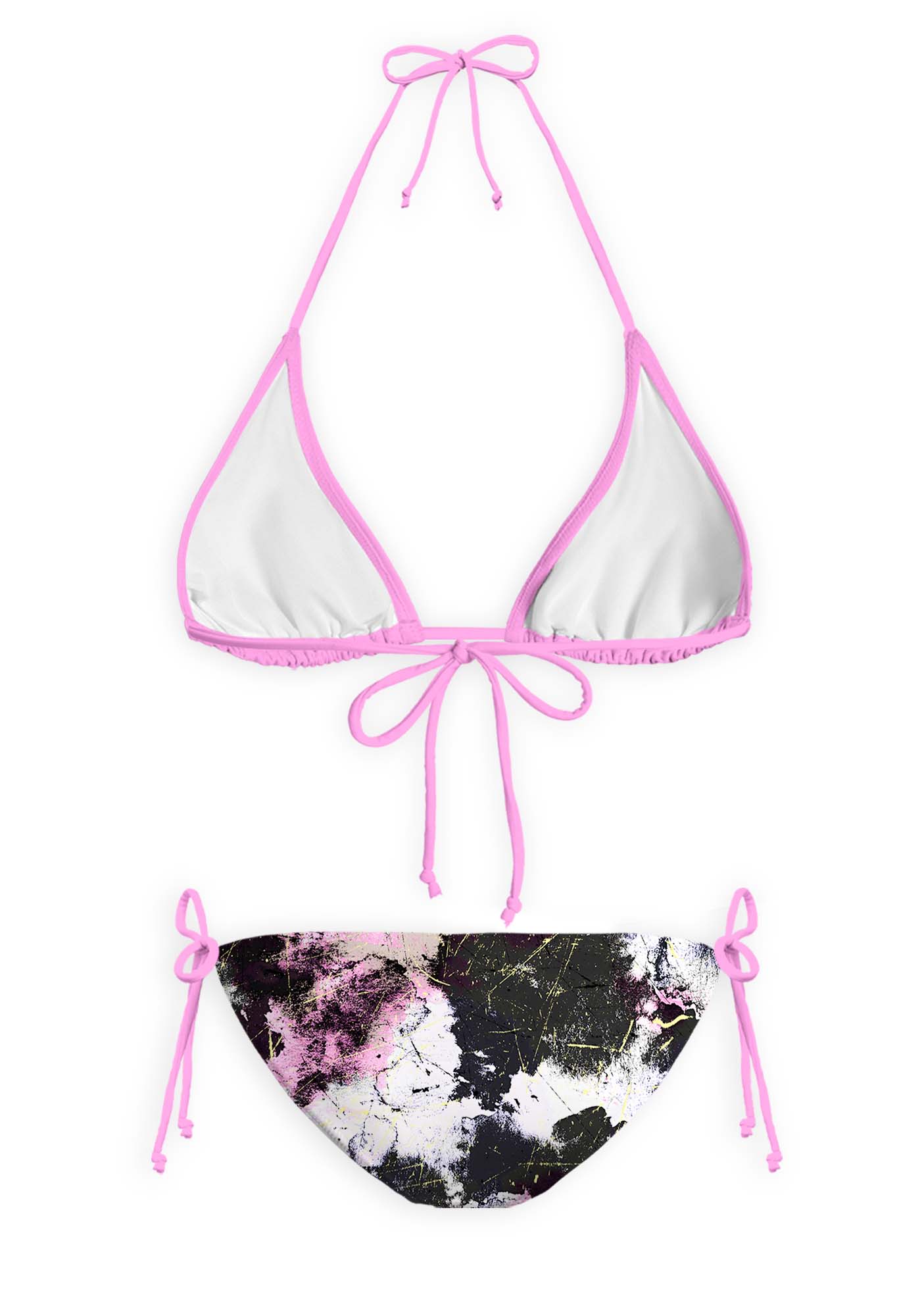 Ink Graffiti Y2K Print Bikini Set Cherrykitten