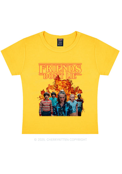 Real Friends Y2K Baby Tee Cherrykitten