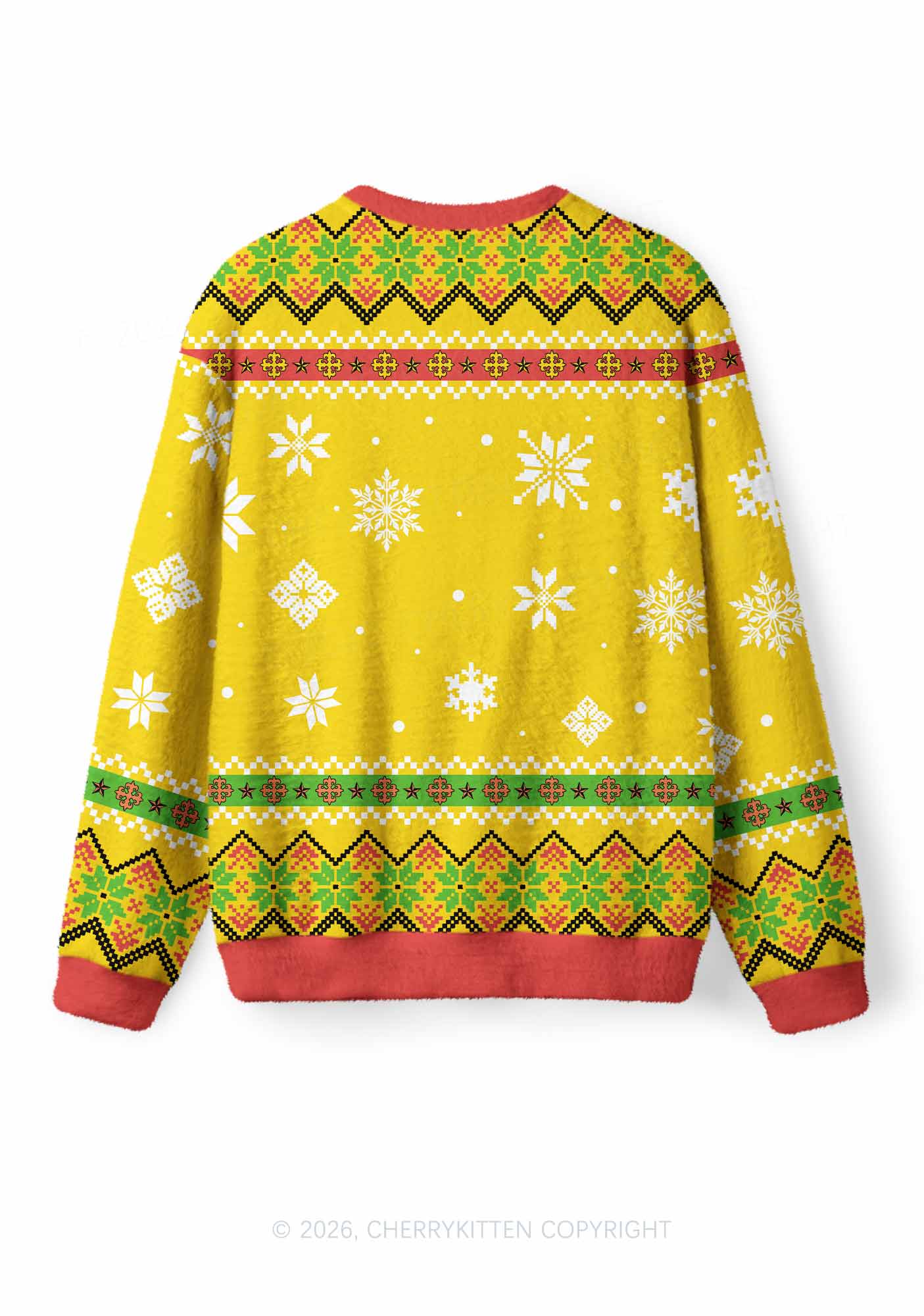 Dibs On The Ginger St Patricks Y2K Christmas Knit Sweatshirt Cherrykitten