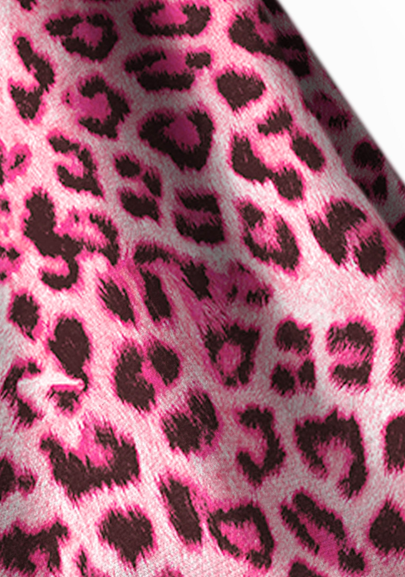 Pink Leopard Y2K Print Foldover Waistband Cherrykitten