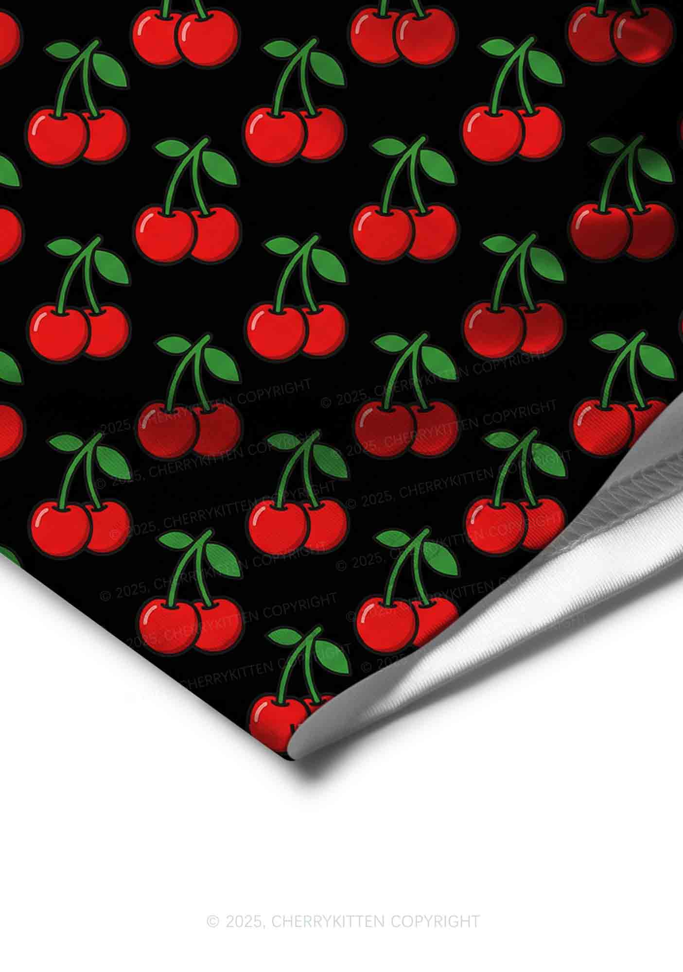 Black Cherry Y2K Print Men Boxer Briefs Cherrykitten