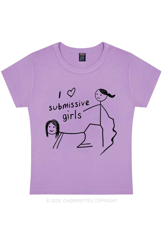 I Love S Girls Pride Y2K Baby Tee Cherrykitten