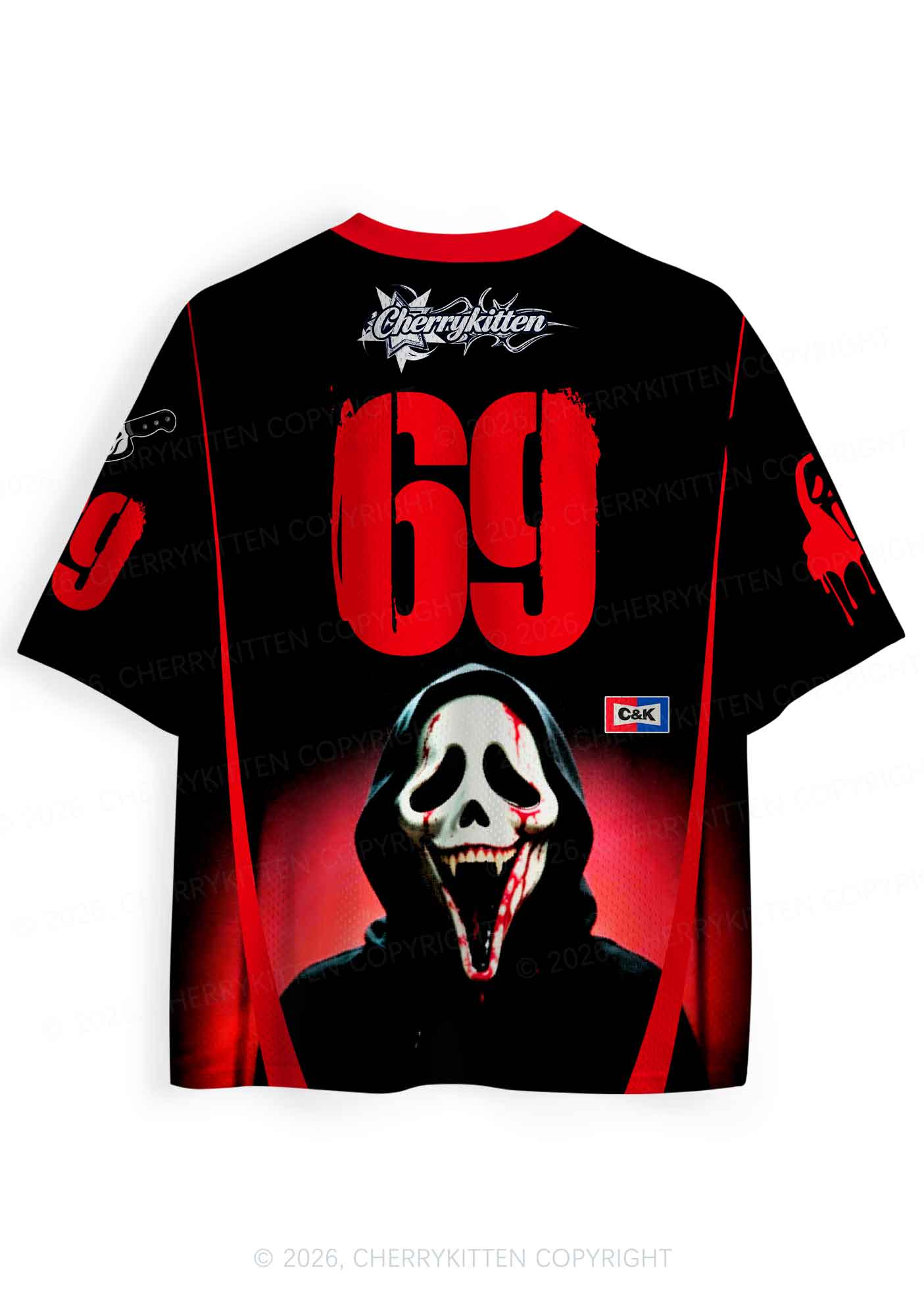 Halloween Please Dont Kill Me Y2K Sport Jersey Shirts Cherrykitten