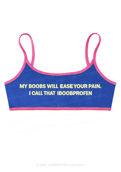 My Bxxbs Ease Your Pain Y2K Super Crop Cami Cherrykitten