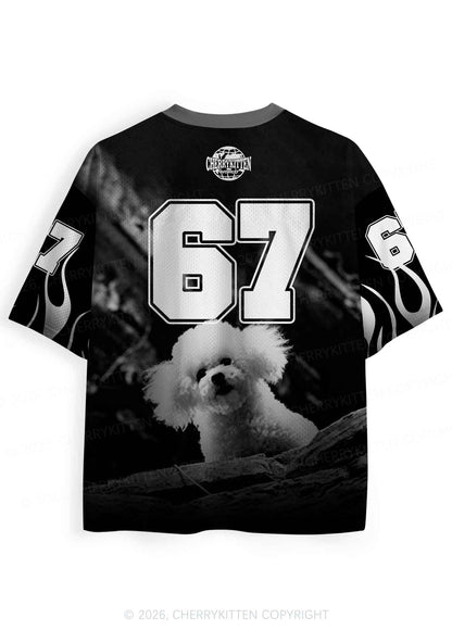 Halloween Bichon Frise Dog Y2K Sport Jersey Shirts Cherrykitten