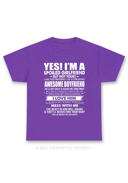 Spoiled Girlfriend Y2K Chunky Shirt Cherrykitten