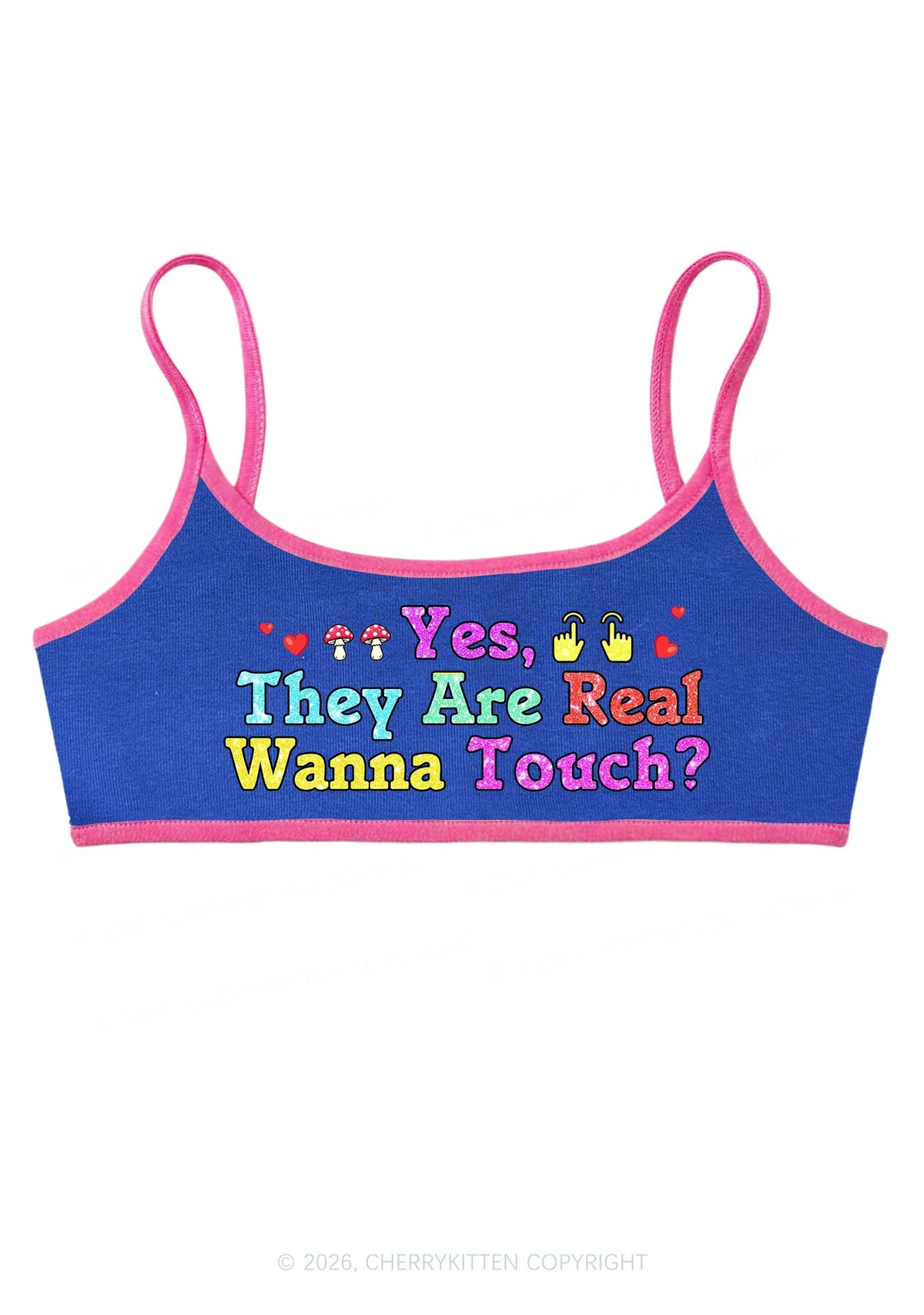 Yes They Are Real Y2K Super Crop Cami Cherrykitten