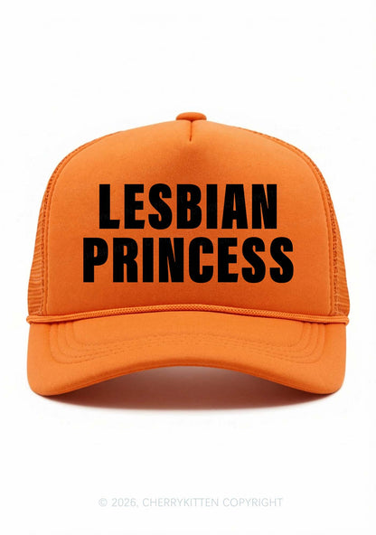Lesbian Princess Pride Y2K Trucker Hat Cherrykitten