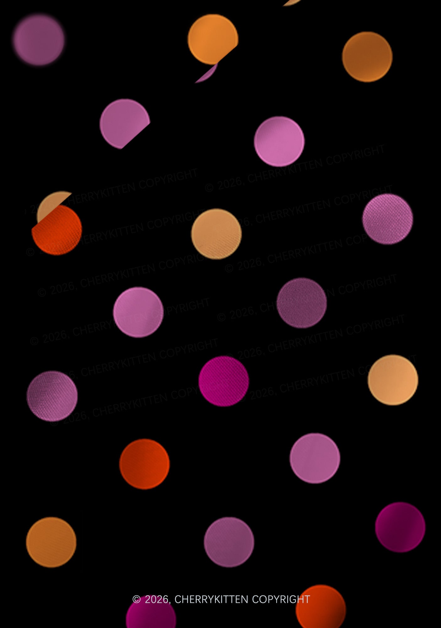 Lesbian Dots Pride Y2K Print Satin Cowl Neck Slip Dress Cherrykitten