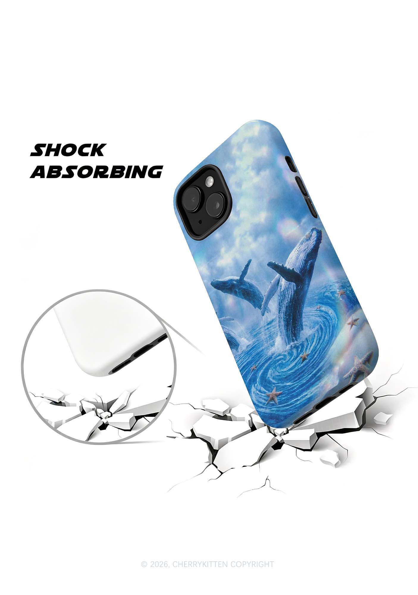 Whale Starfish Y2K Phone Case Cherrykitten
