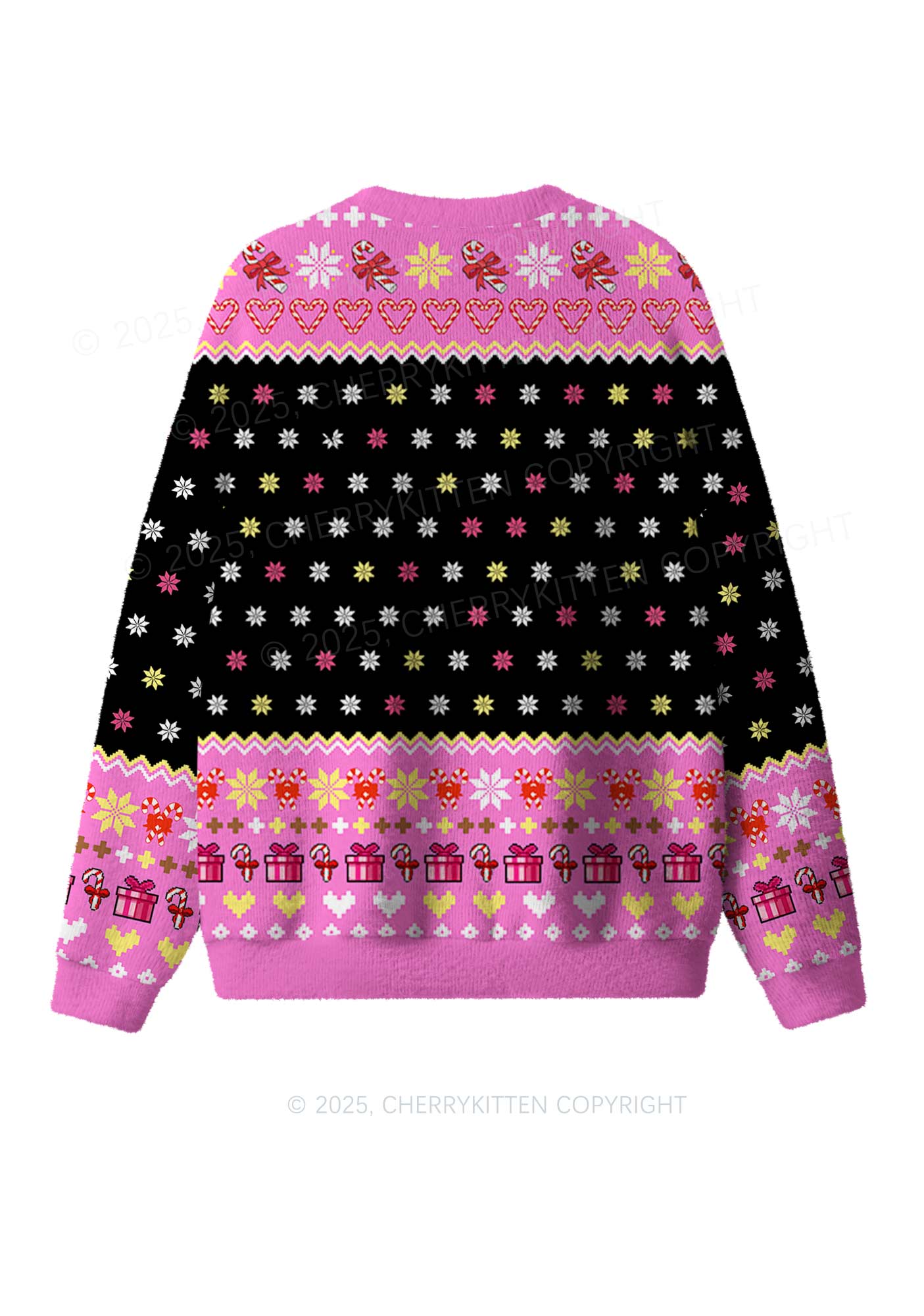 Santa My Sugar Daddy Y2K Christmas Knit Sweatshirt Cherrykitten