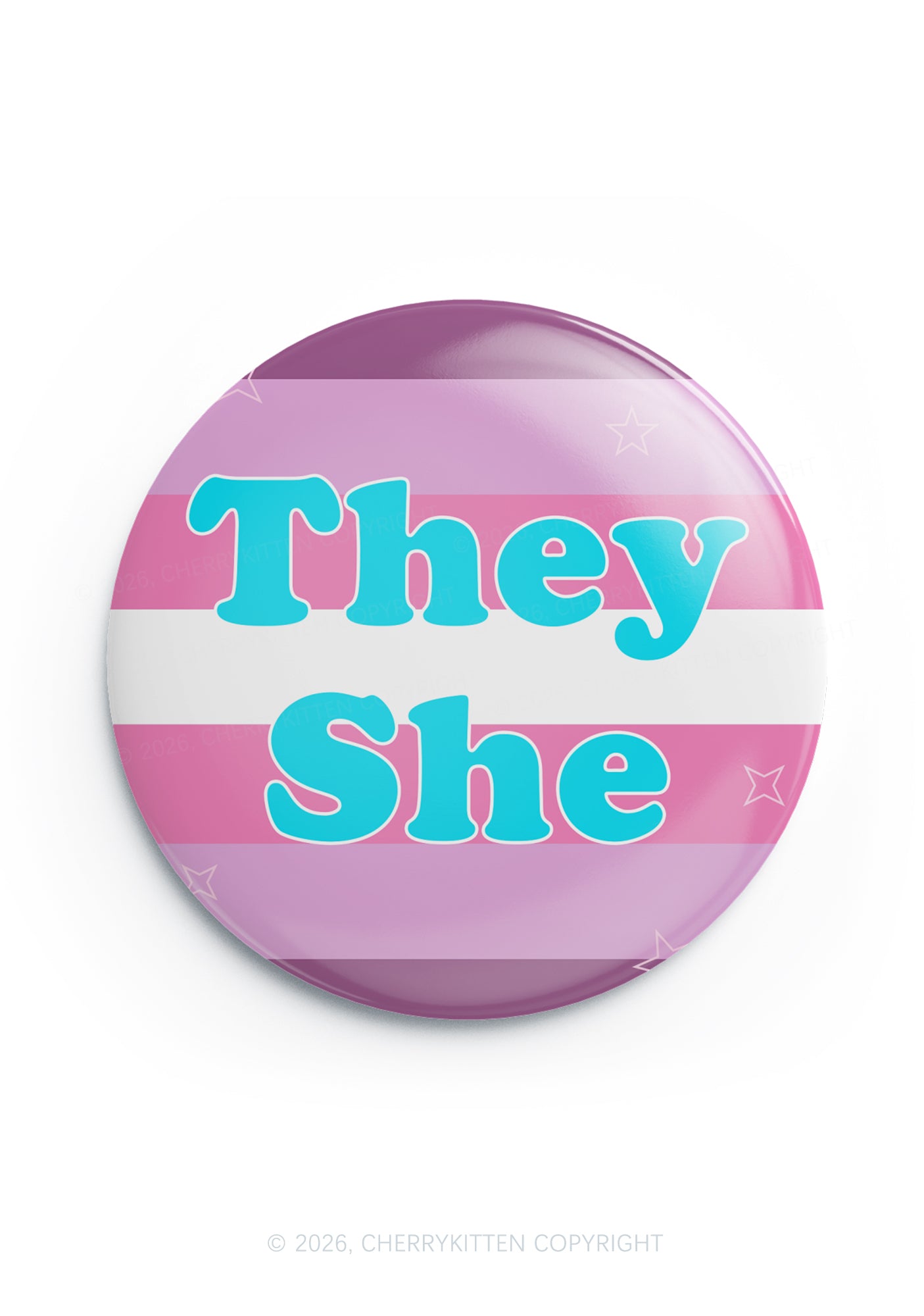 They She Lesbian Flag Pride 1Pc Y2K Pin Badge Cherrykitten
