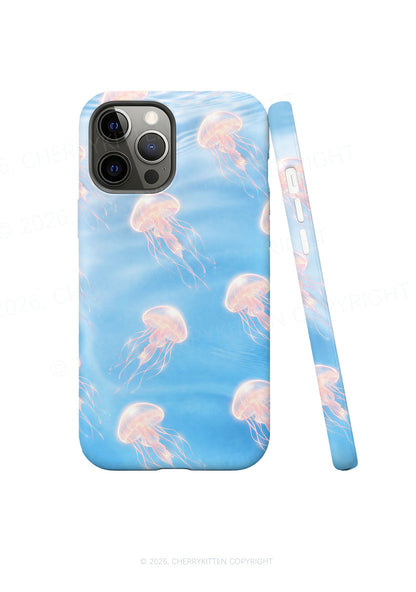 Pink Jellyfish Underwater Y2K Phone Case Cherrykitten