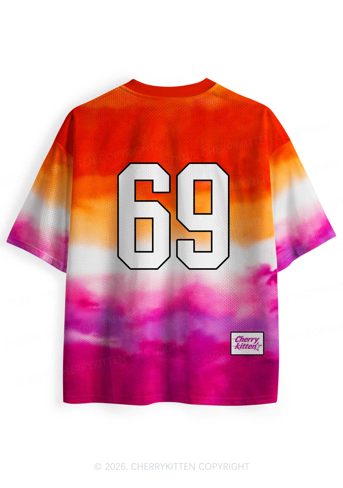 Custom Lesbian Flag Colors Pride Y2K Sport Jersey Shirts Cherrykitten