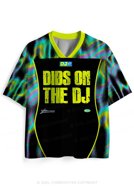 Neon Dibs On The DJ Y2K Sport Jersey Shirts Cherrykitten