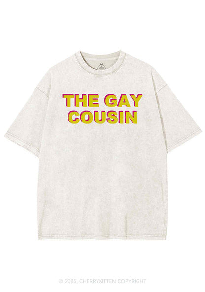 The Gay Cousin Pride Y2K Shirts Washed Tee Cherrykitten