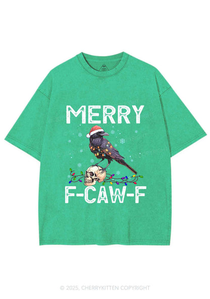Christmas Merry Fcawf Y2K Shirts Washed Tee Cherrykitten