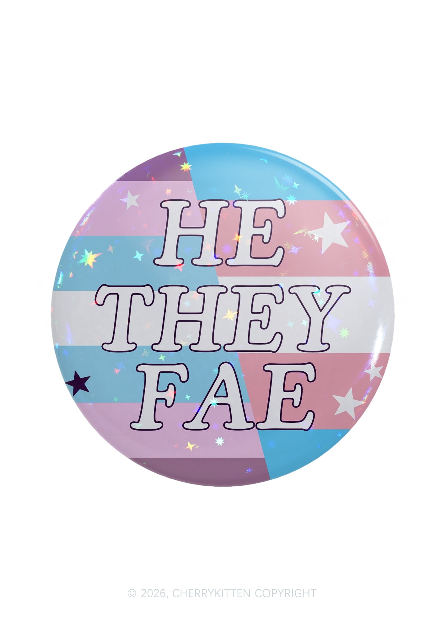 He They Fae Pride 1Pc Y2K Pin Badge Cherrykitten