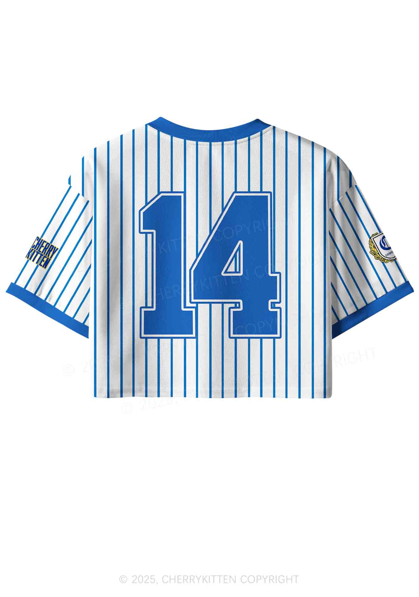 Custom Blue Faggot Pride Y2K Crop Sport Jersey Shirts Cherrykitten