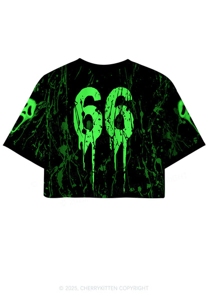 Custom Halloween Stab Ghost Y2K Crop Sport Jersey Shirts Cherrykitten